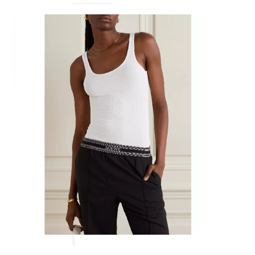 JAMES PERSE The Daily ribbed Supima cotton- tank white